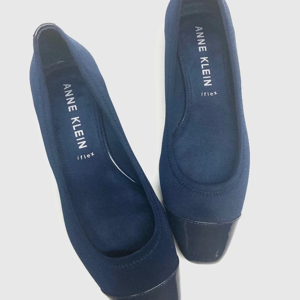 Anne Klein iflex Carlie Navy Dress Shoes - Picture 4 of 9